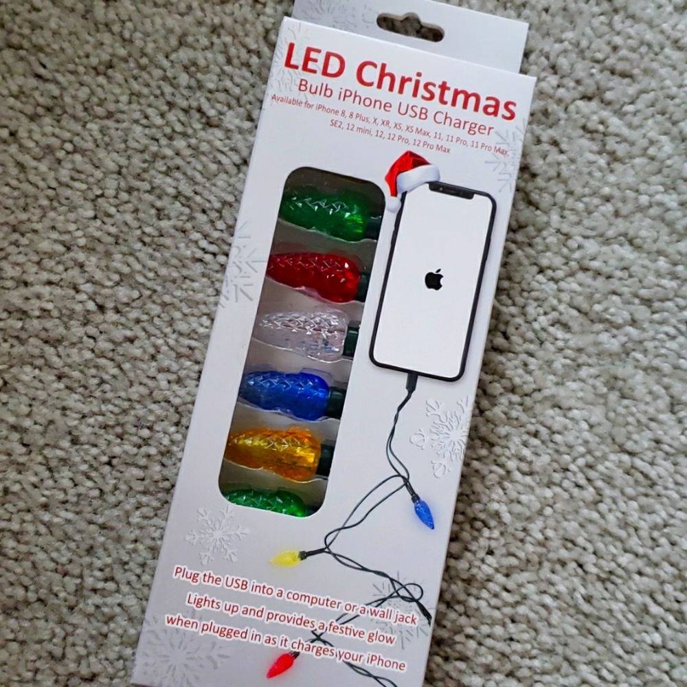 LED iPhone Christmas Light USB  Charger